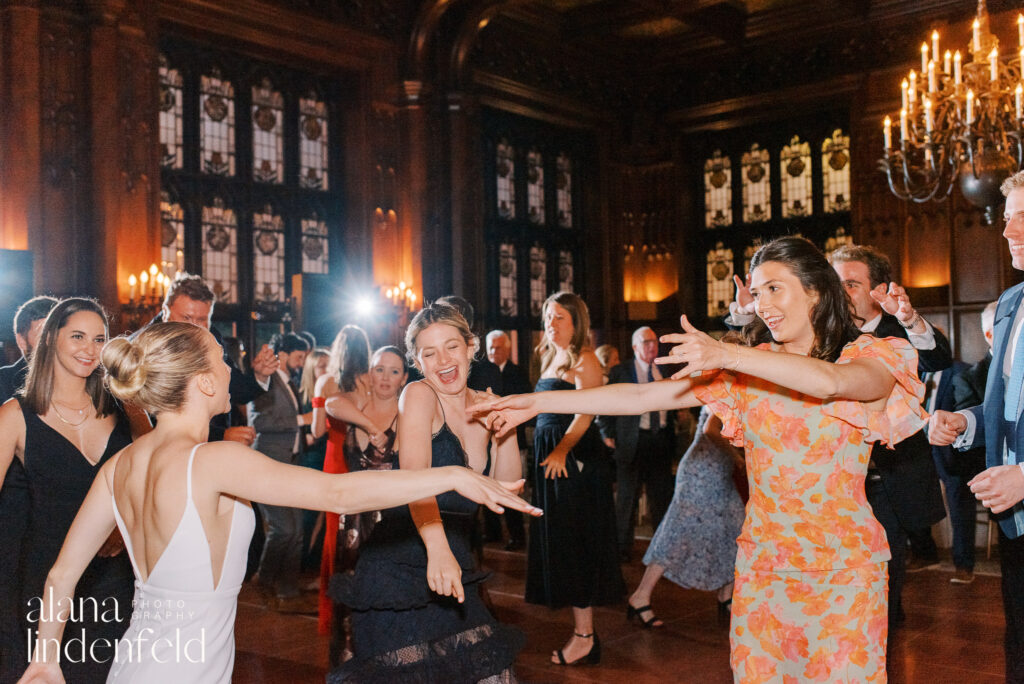 dance floor photos at university club chicago wedding 