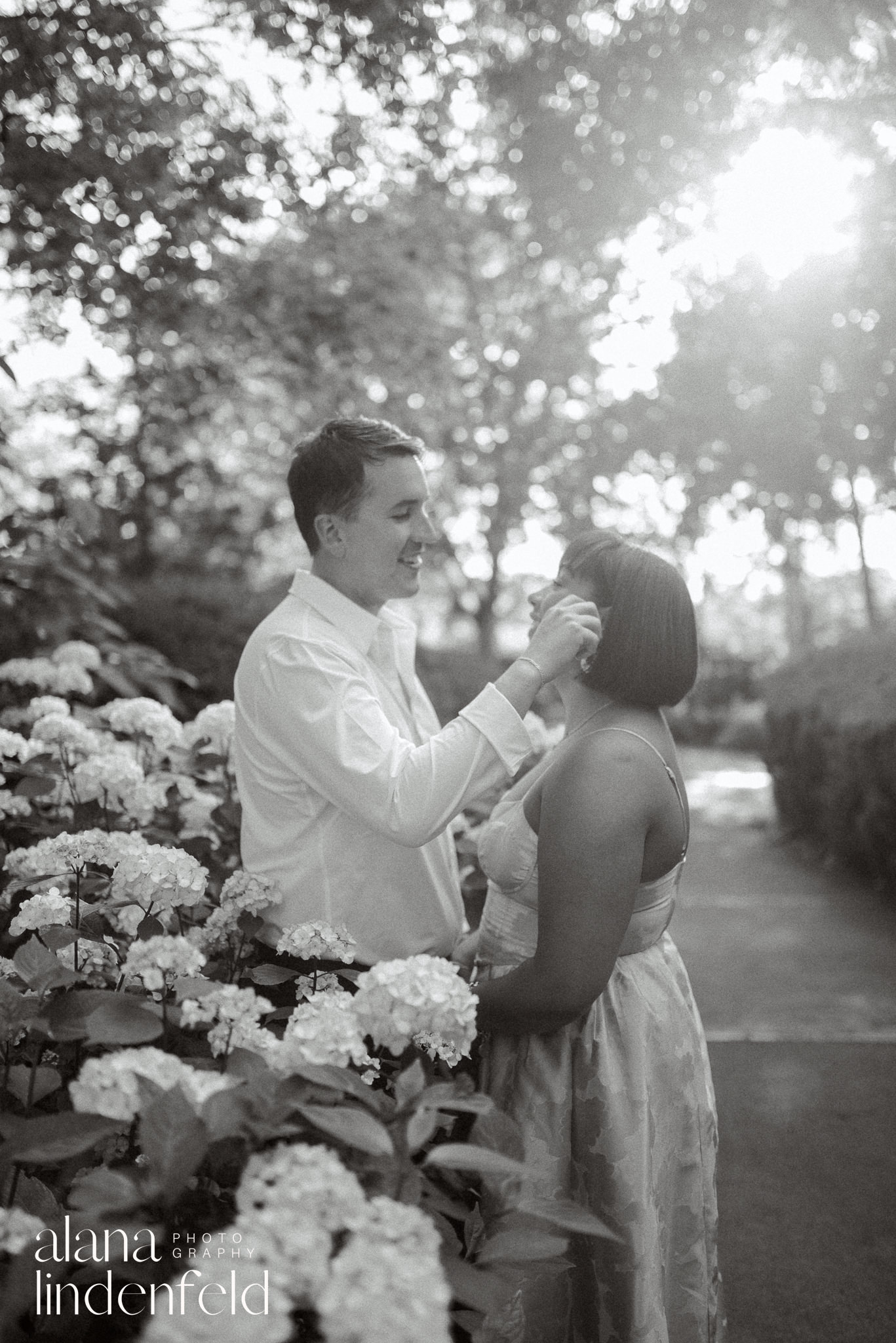 Ault Park summer engagement pictures on film 