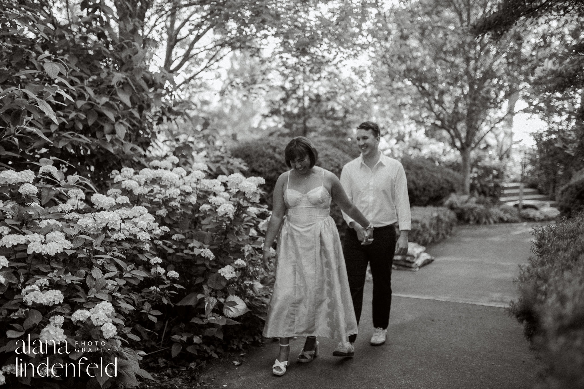 Ault Park summer engagement pictures on film 