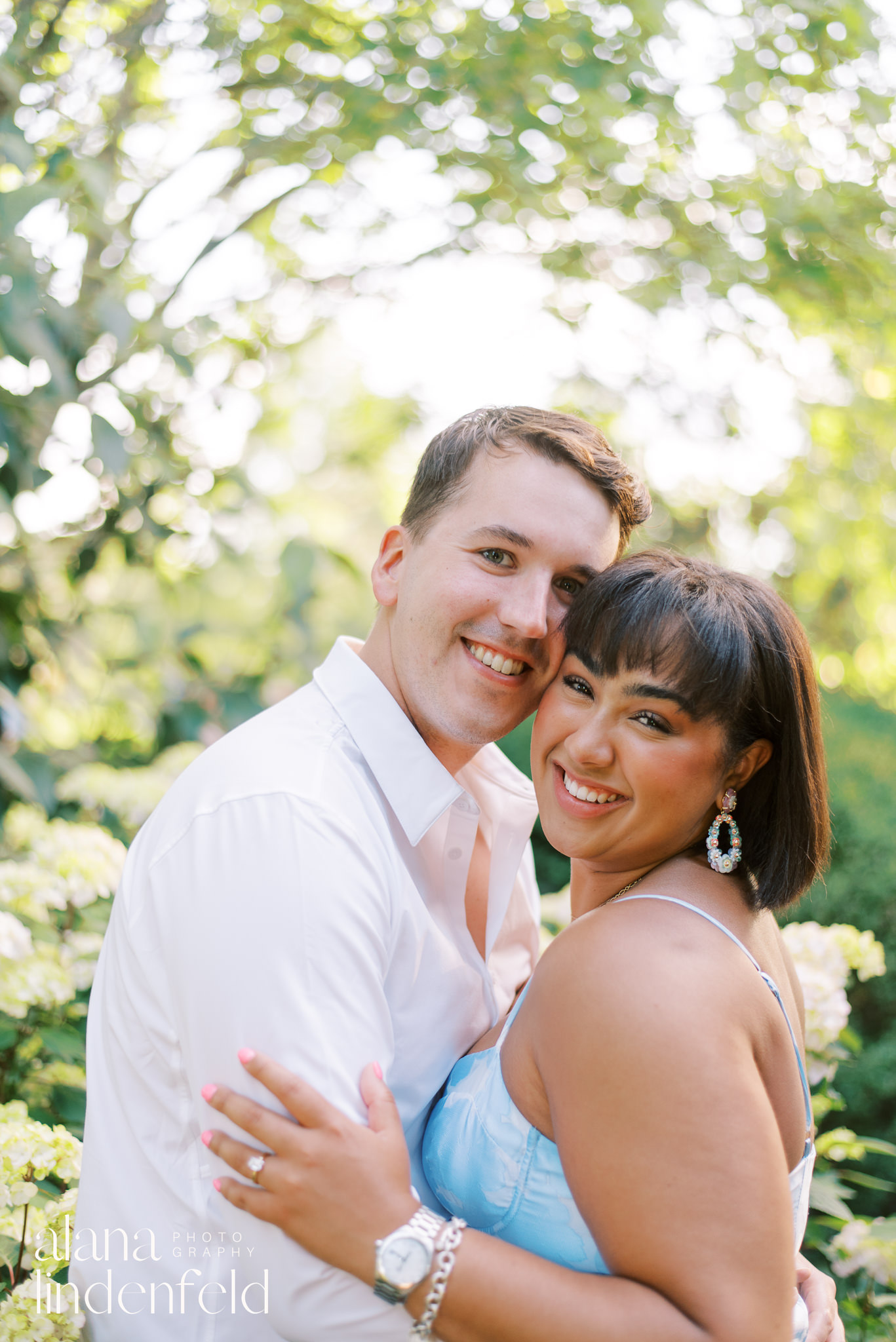 Ault Park summer engagement pictures on film 