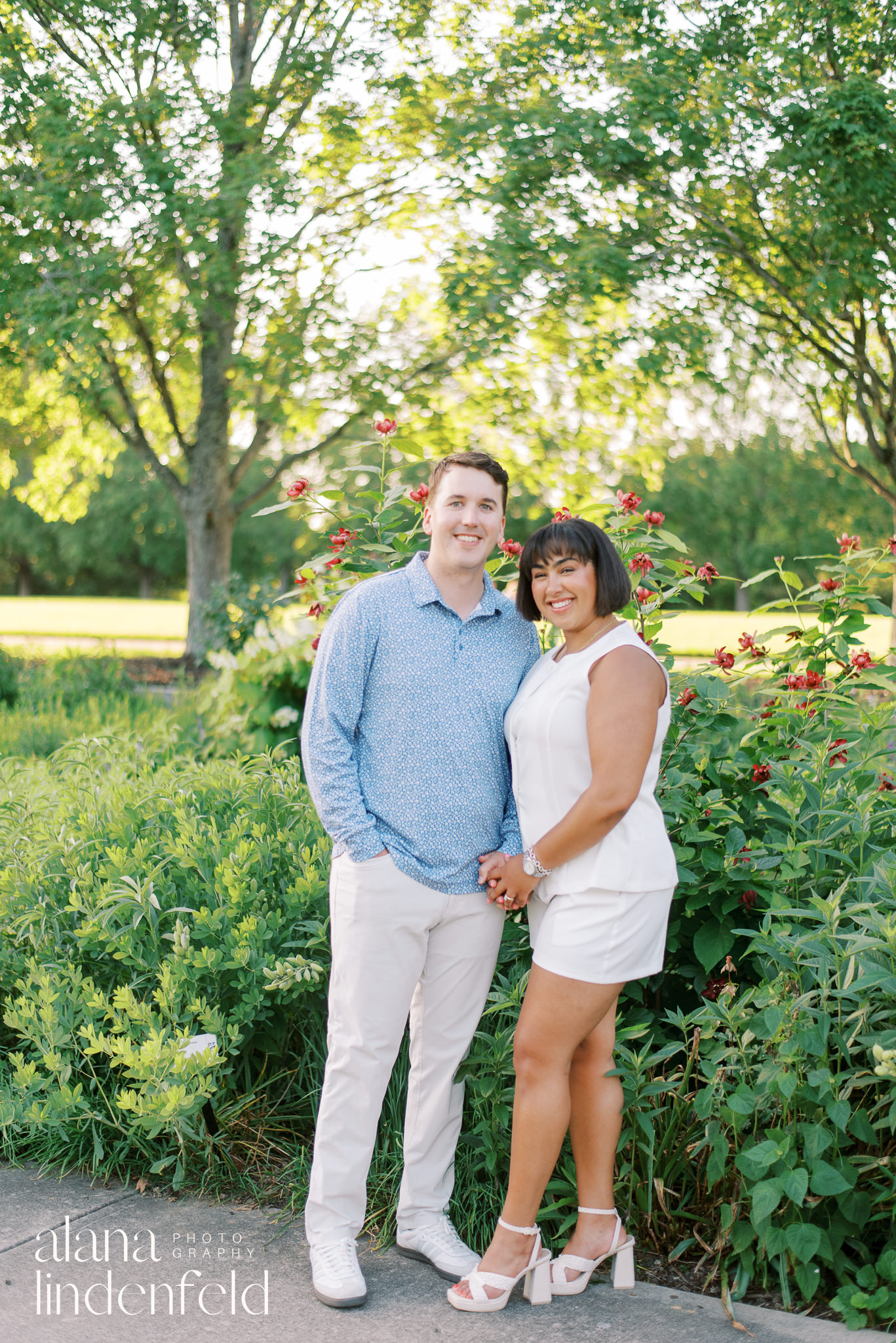 Ault Park summer engagement pictures on film 