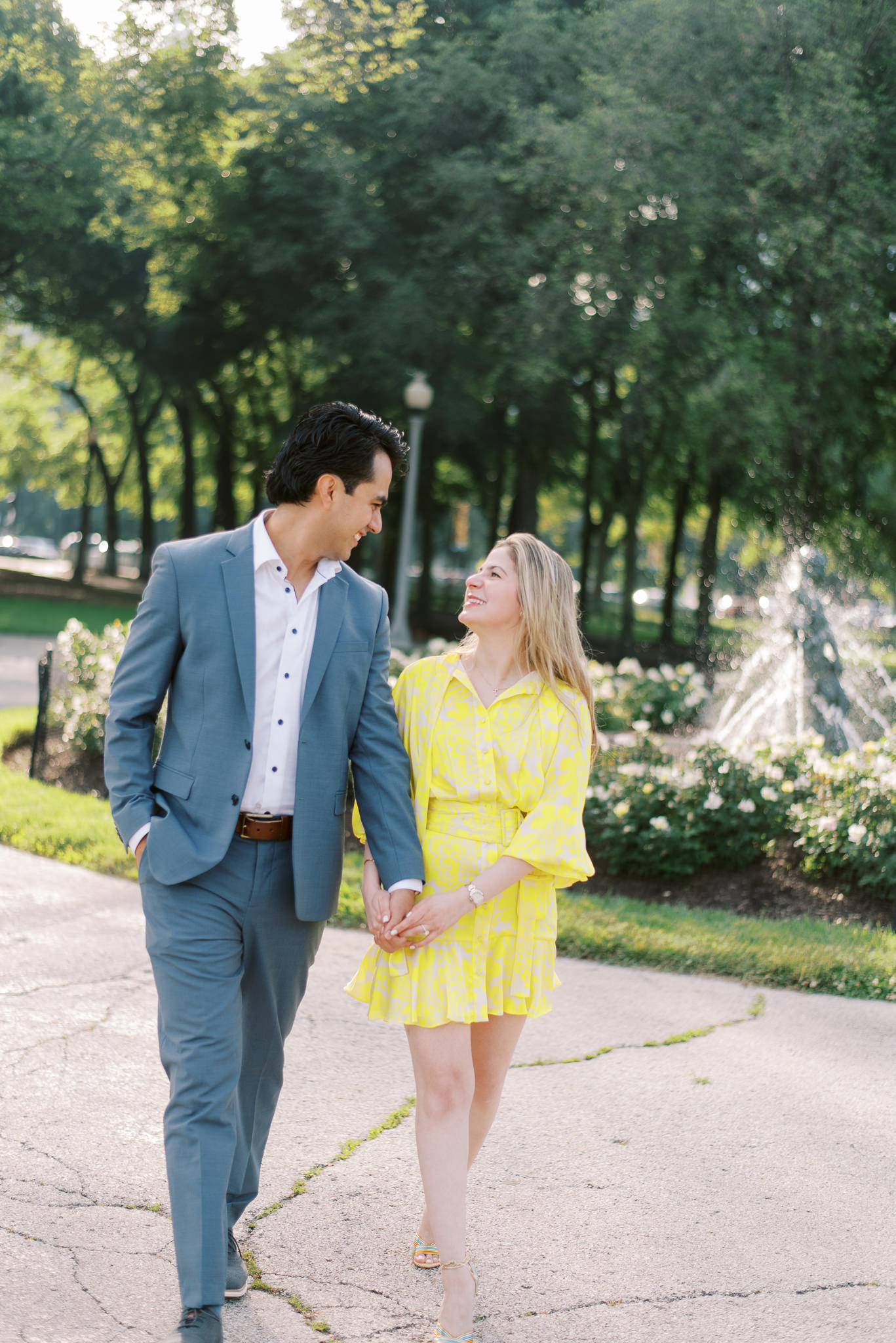 Buckingham Rose Garden Chicago summer proposal