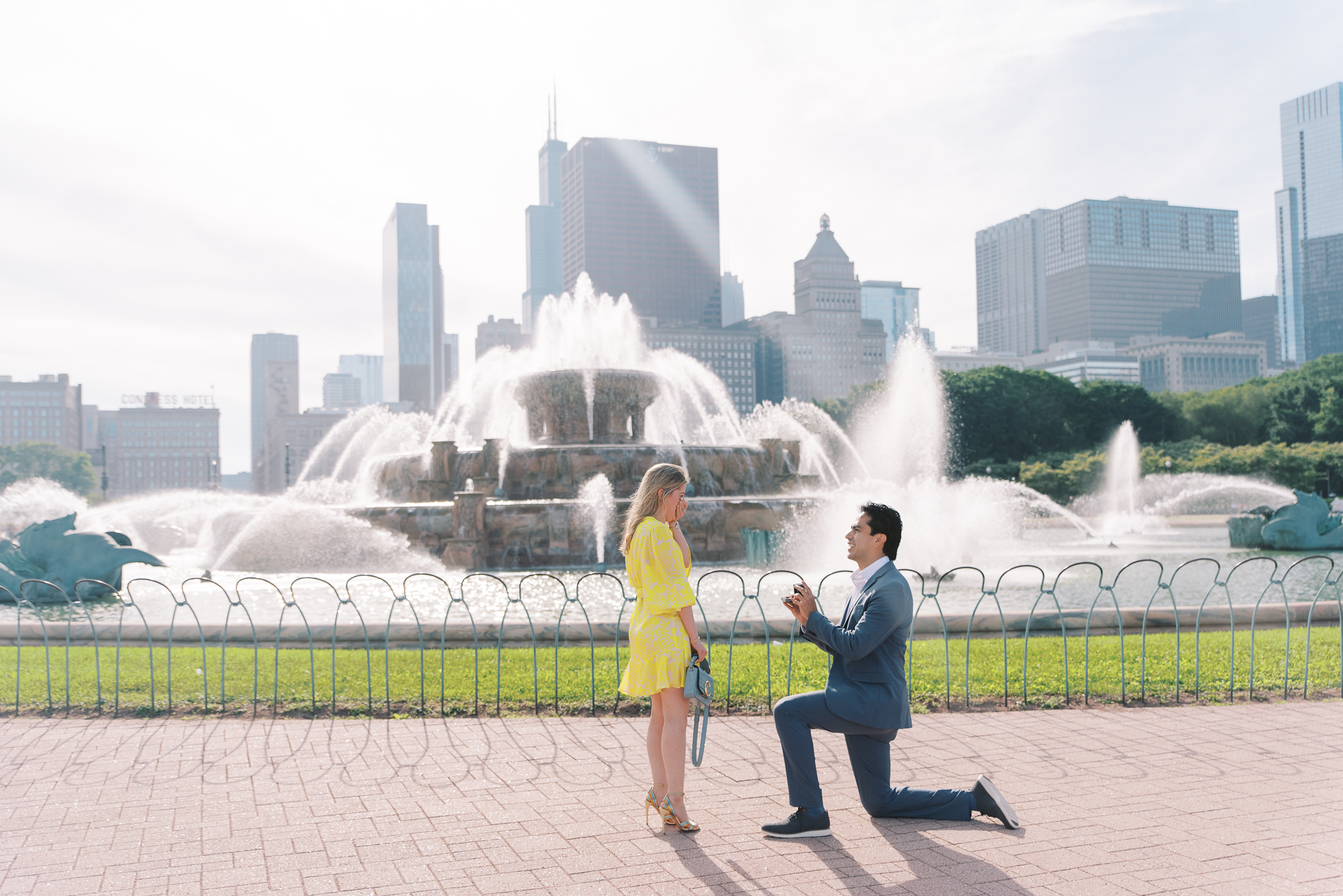 Buckingham Fountain Chicago summer proposal