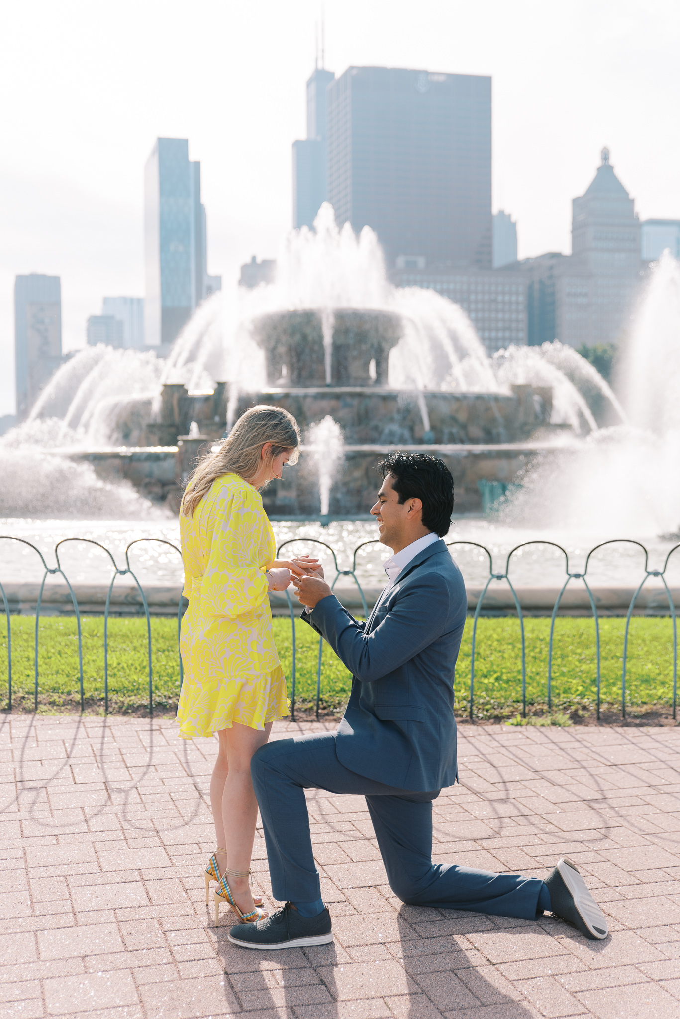 Buckingham Fountain Chicago summer proposal