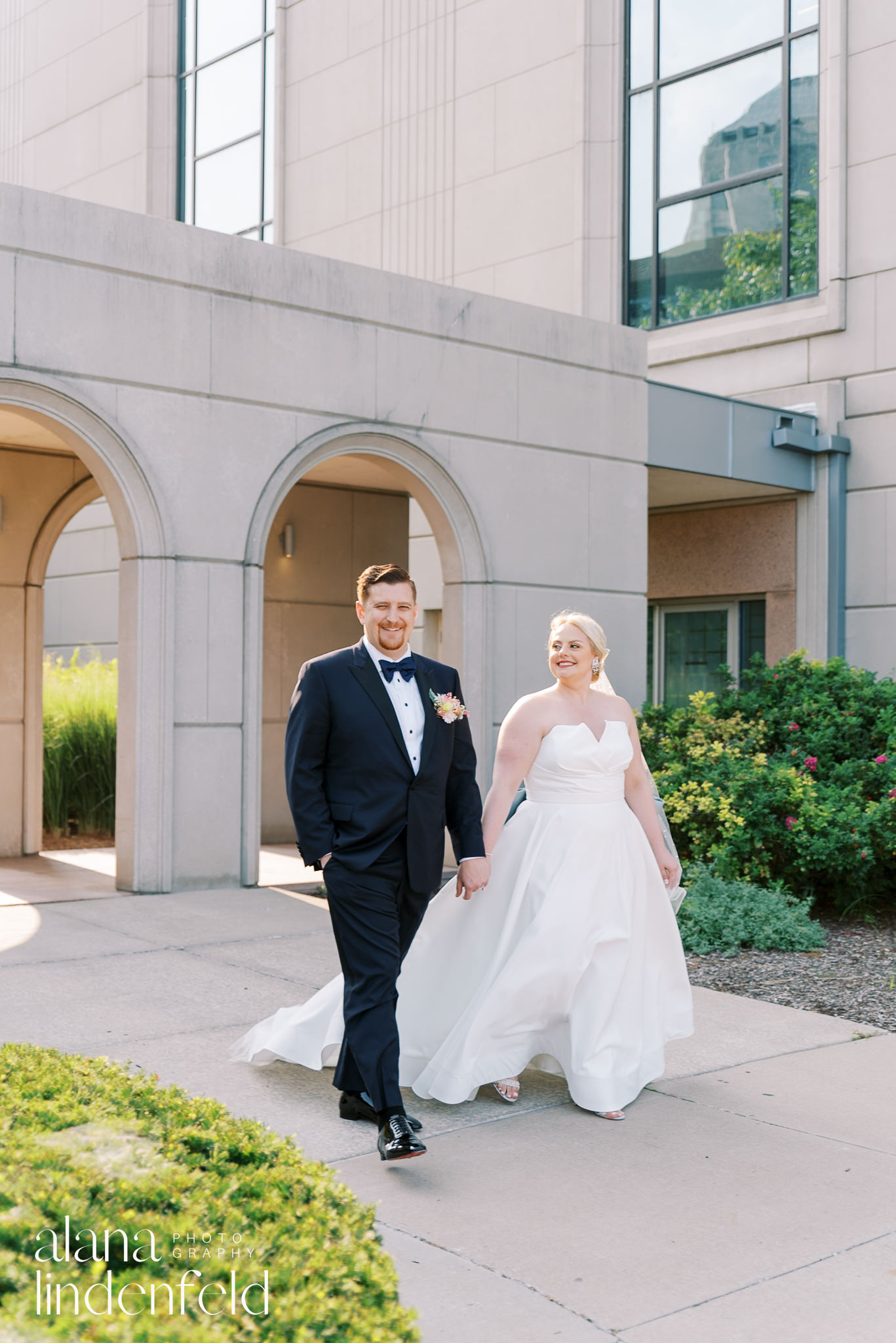 Madonna Della Strada Church wedding at Loyola University in the summer