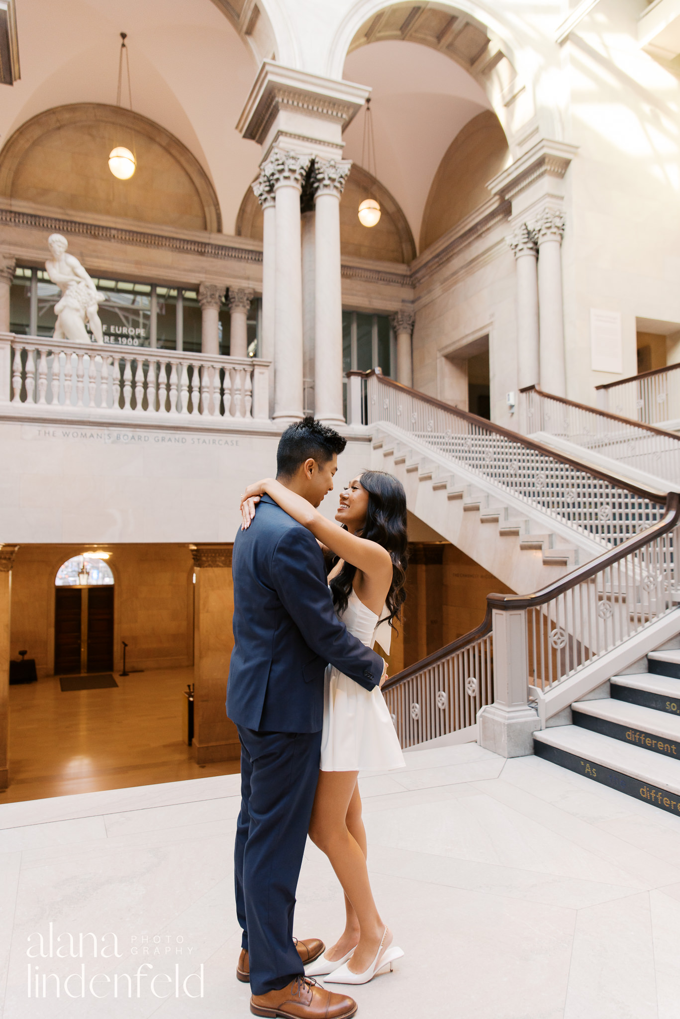 private proposal at Art Institute of Chicago