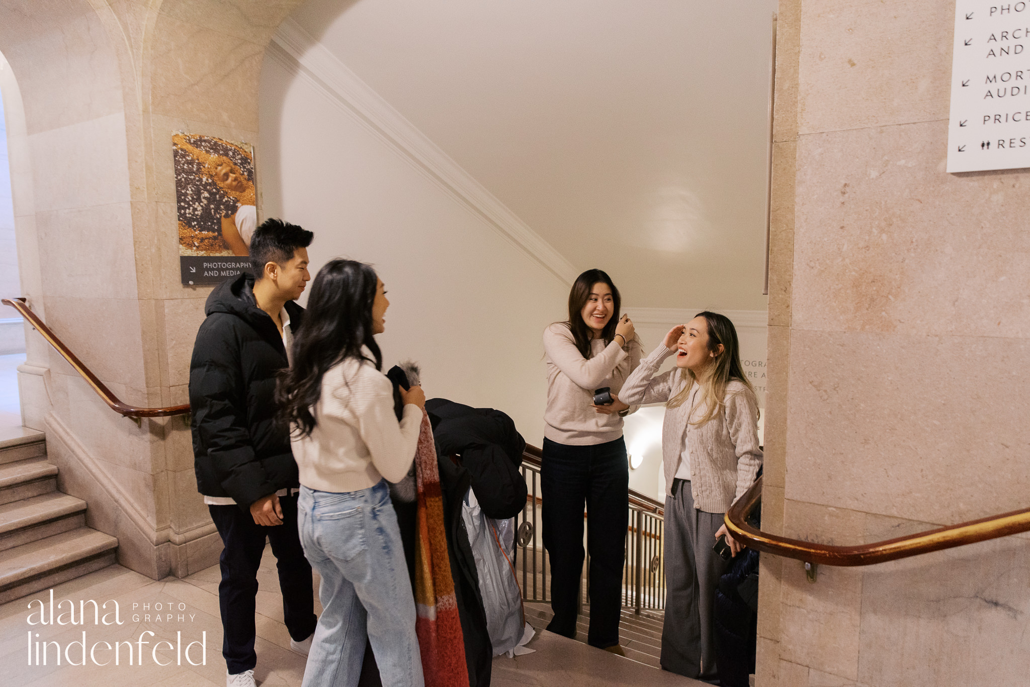 private proposal at Art Institute of Chicago