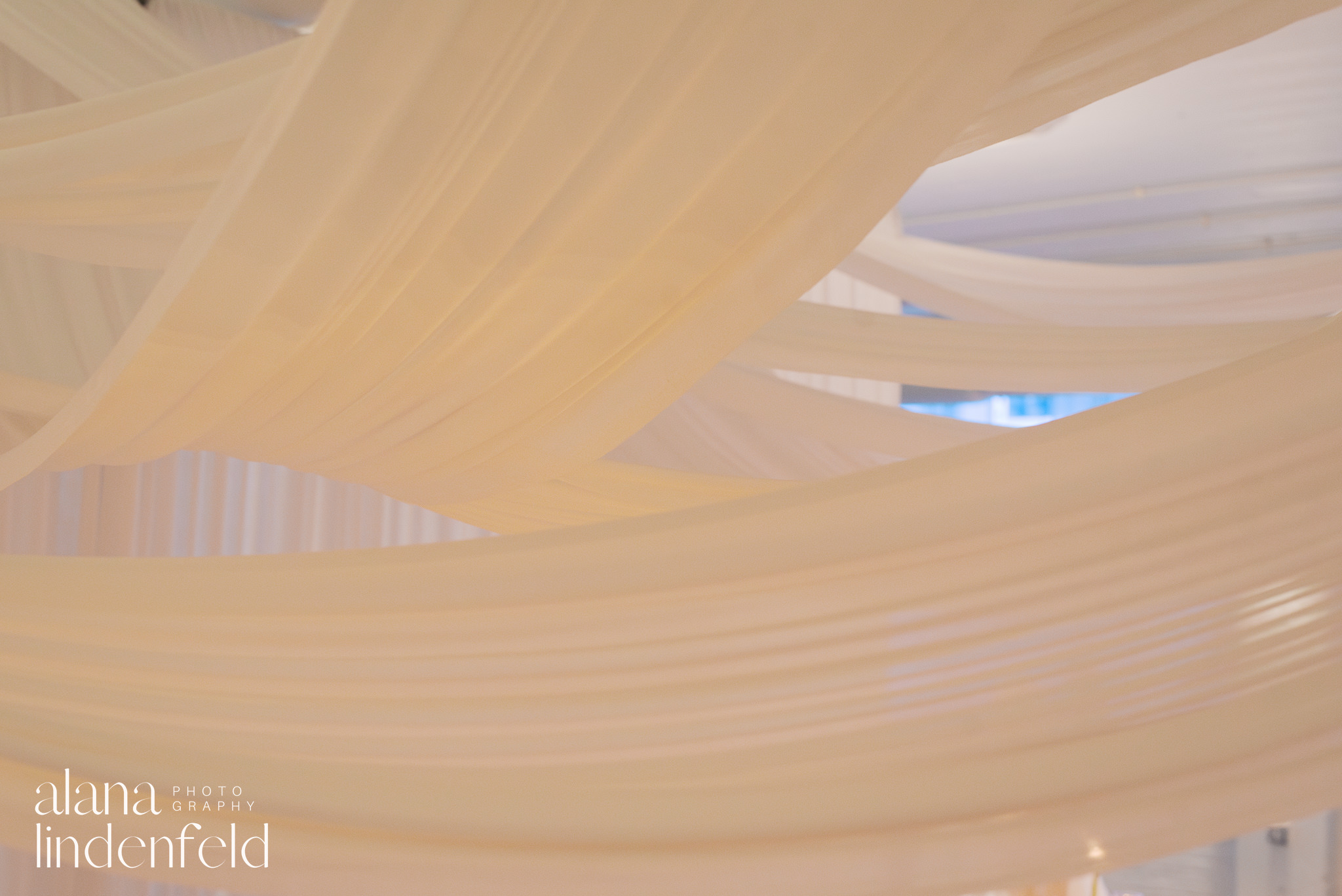 draping details at room 1520 reception