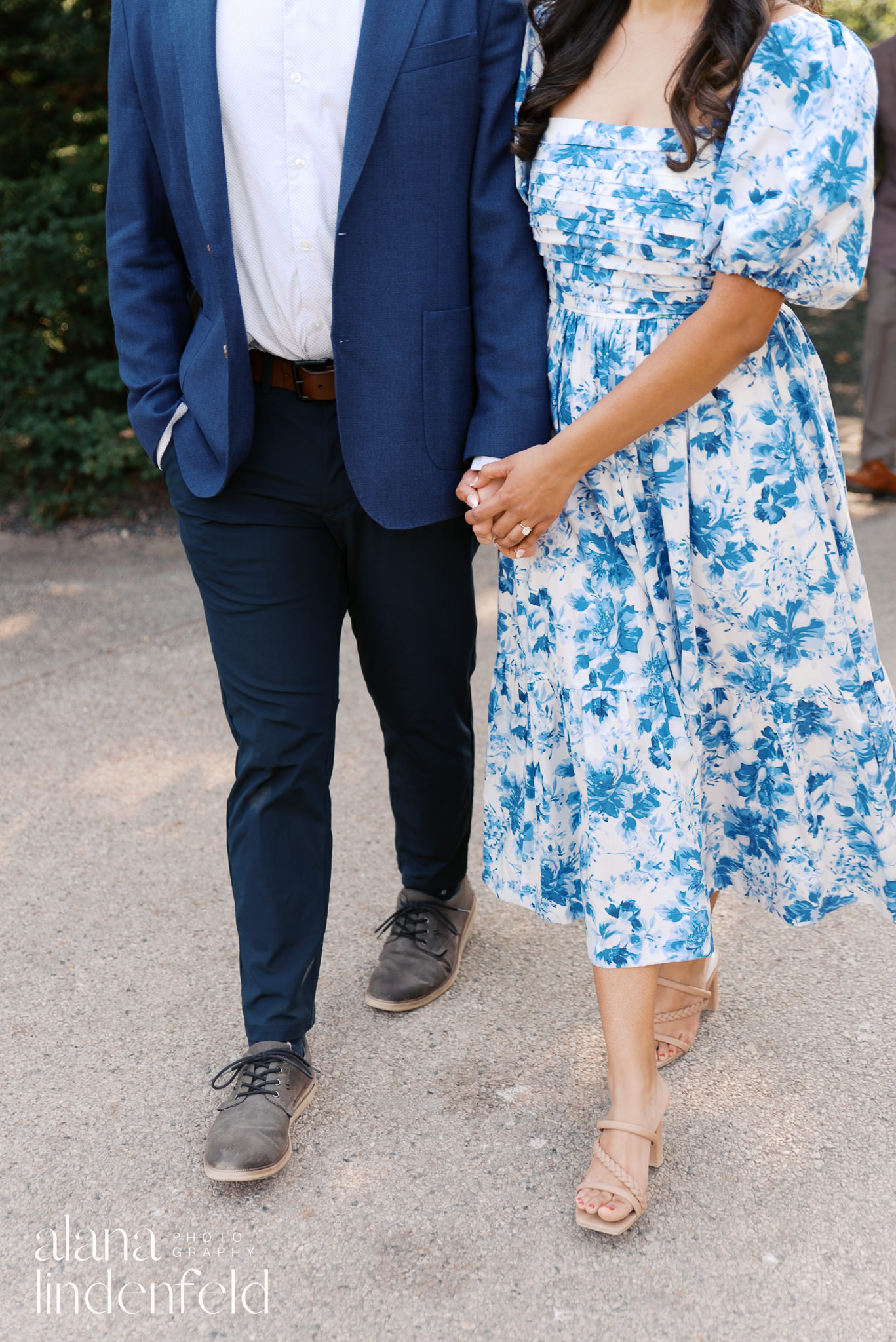 fall engagement pictures at Chicago Botanic Garden English Walled Garden