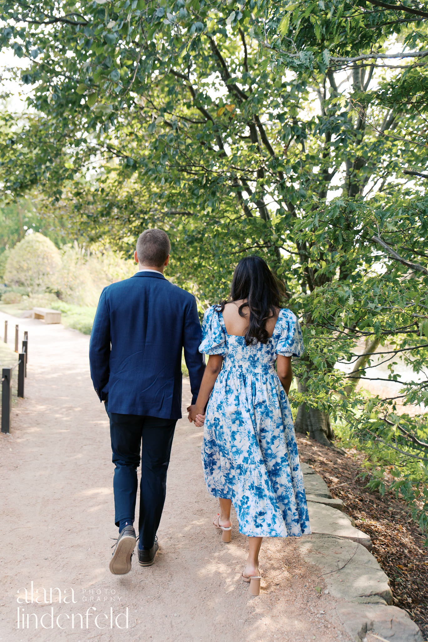 fall engagement pictures at Chicago Botanic Garden Japanese Gardens