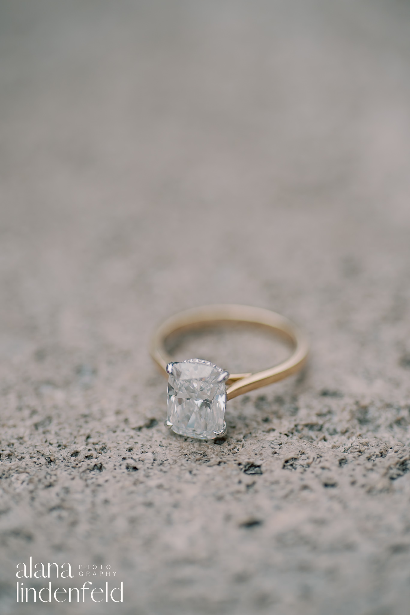 diamond and gold engagement ring