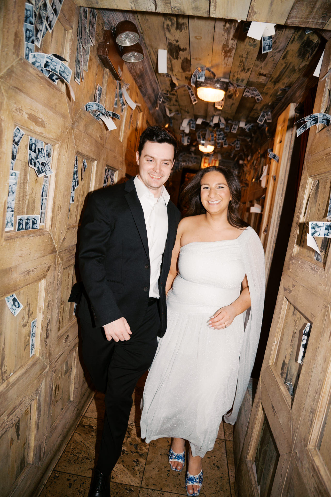 flash photography in Gilt Bar photostrip hallway